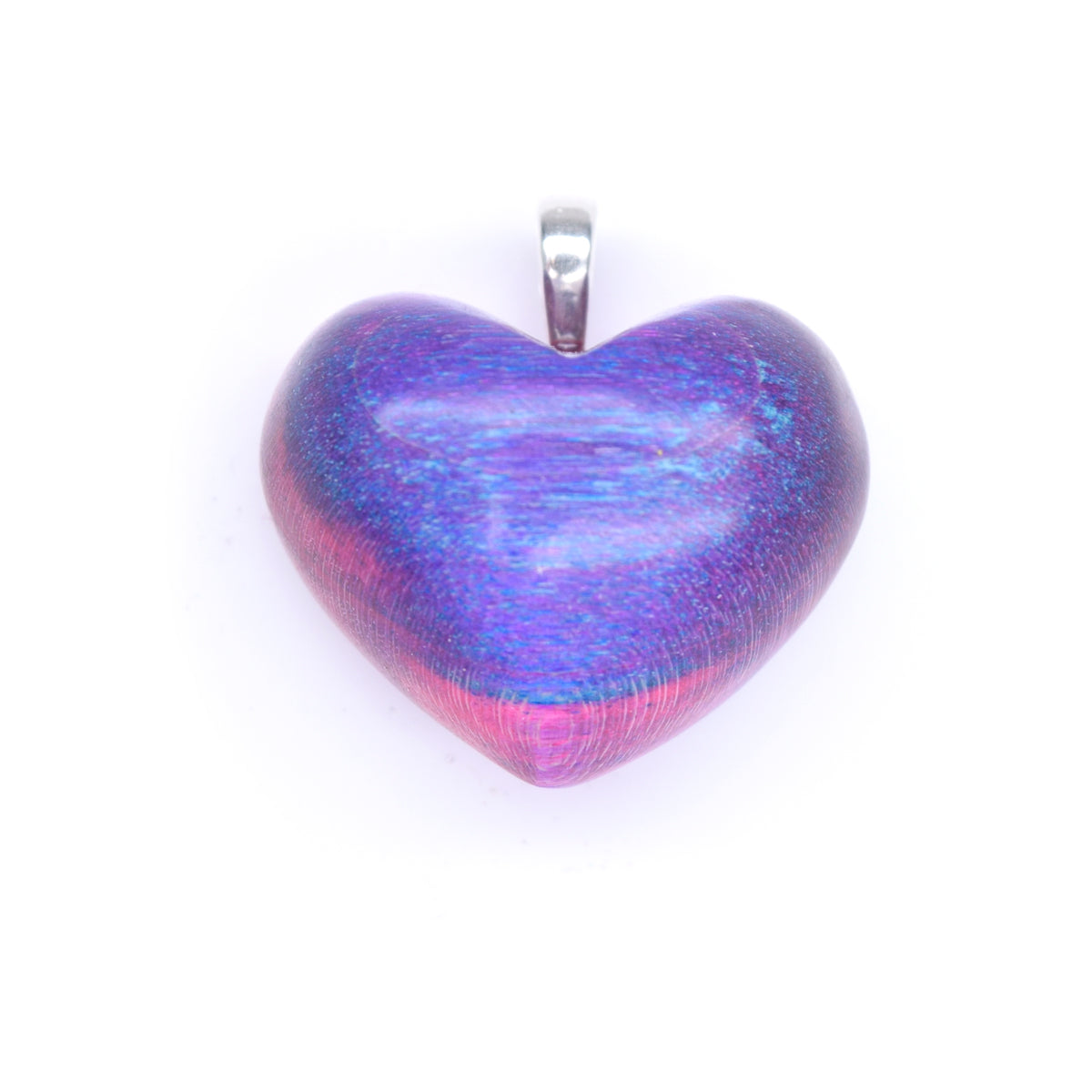Petit coeur érable rose & bleu