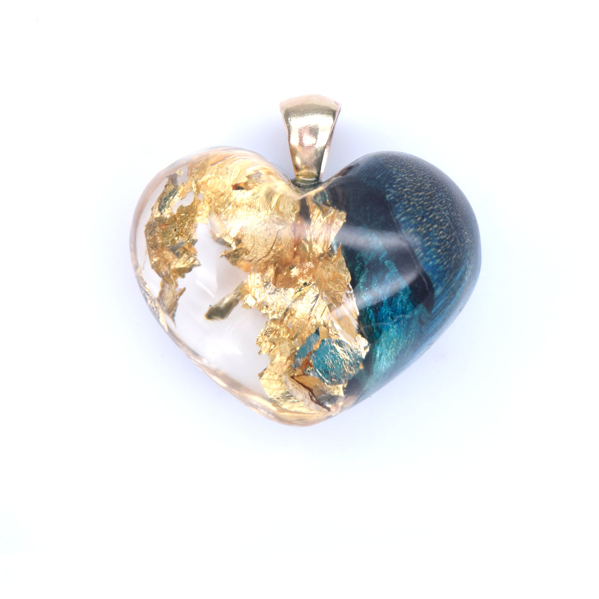 Petit loupe bleu & feuille d'or
