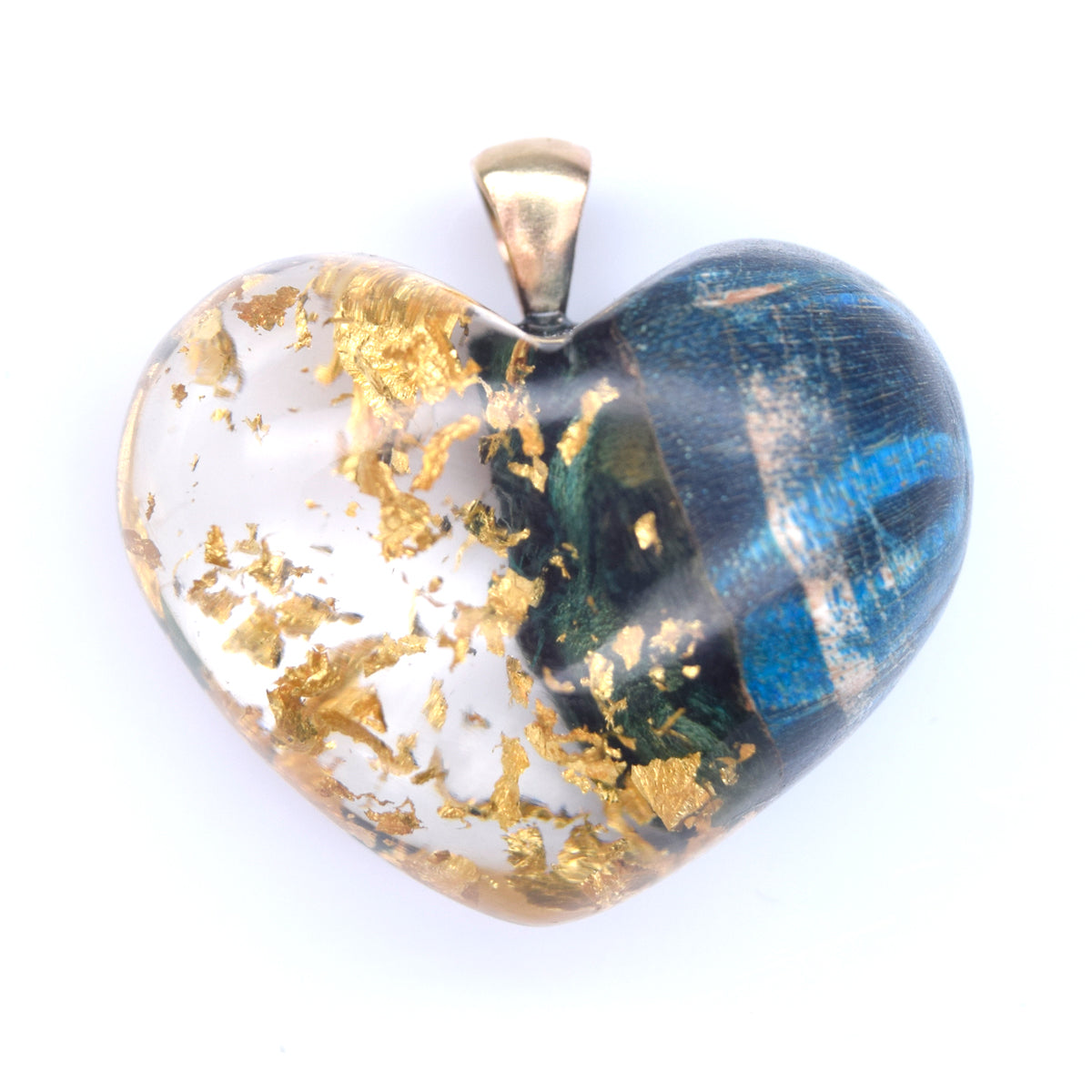 moyen loupe bleu & feuille d'or