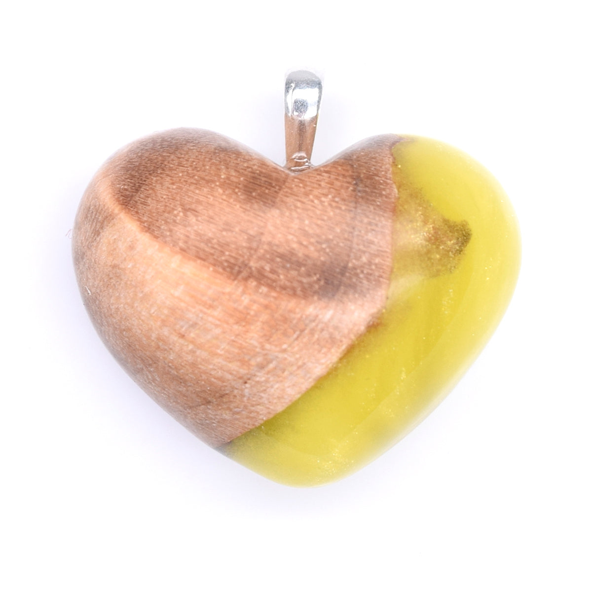 Moyen Loupe d'érable & résine jaune scintillante