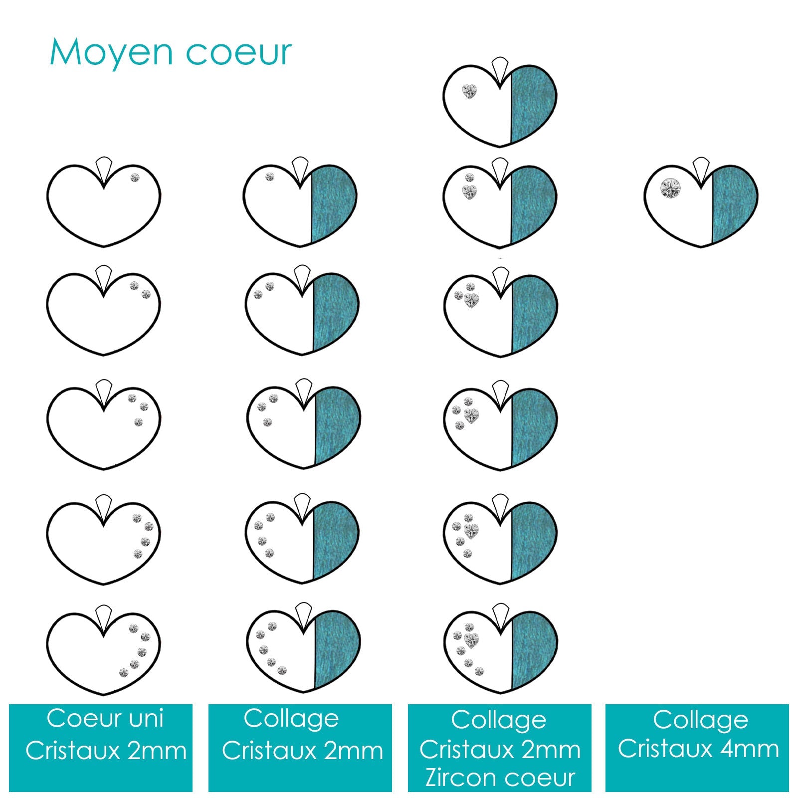 Heart in wood and resin