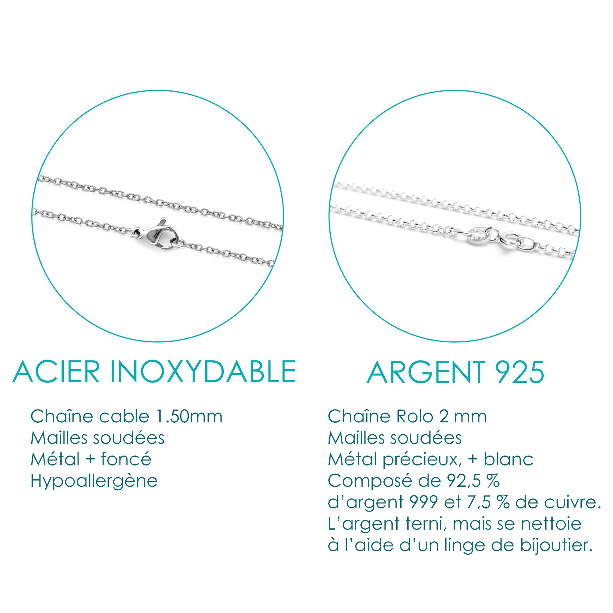 Bracelet, Toucher du bois, mini, avec chaine