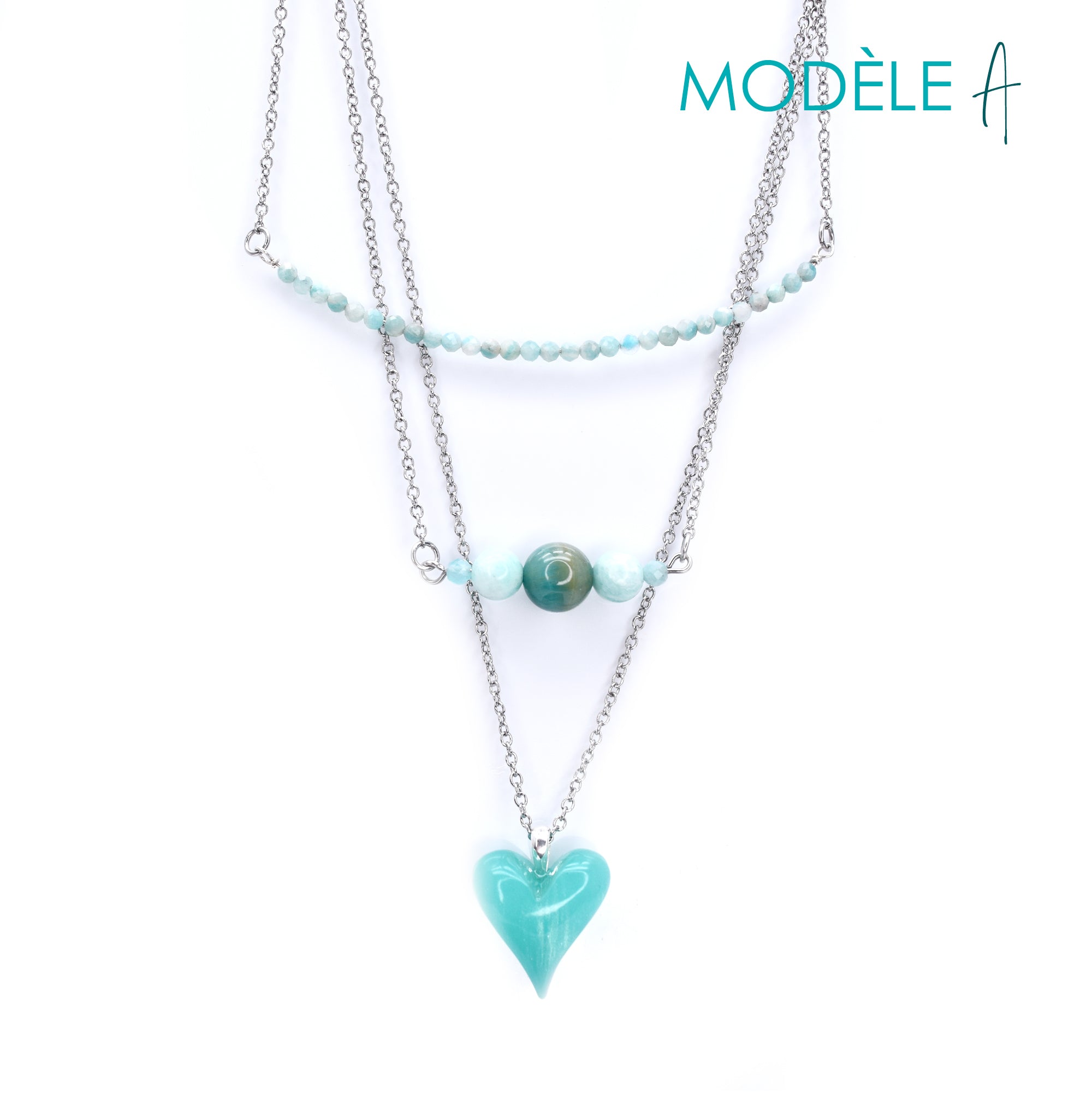 Collier plaisir aqua