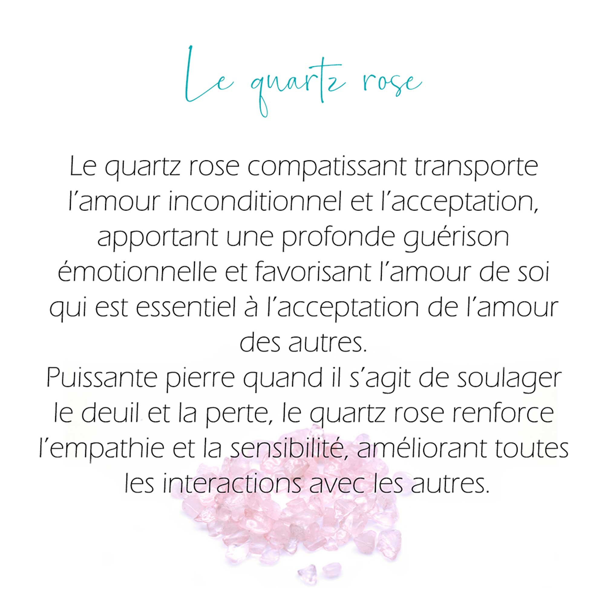 Moyen Chrysalide Ivoire rose + quartz rose