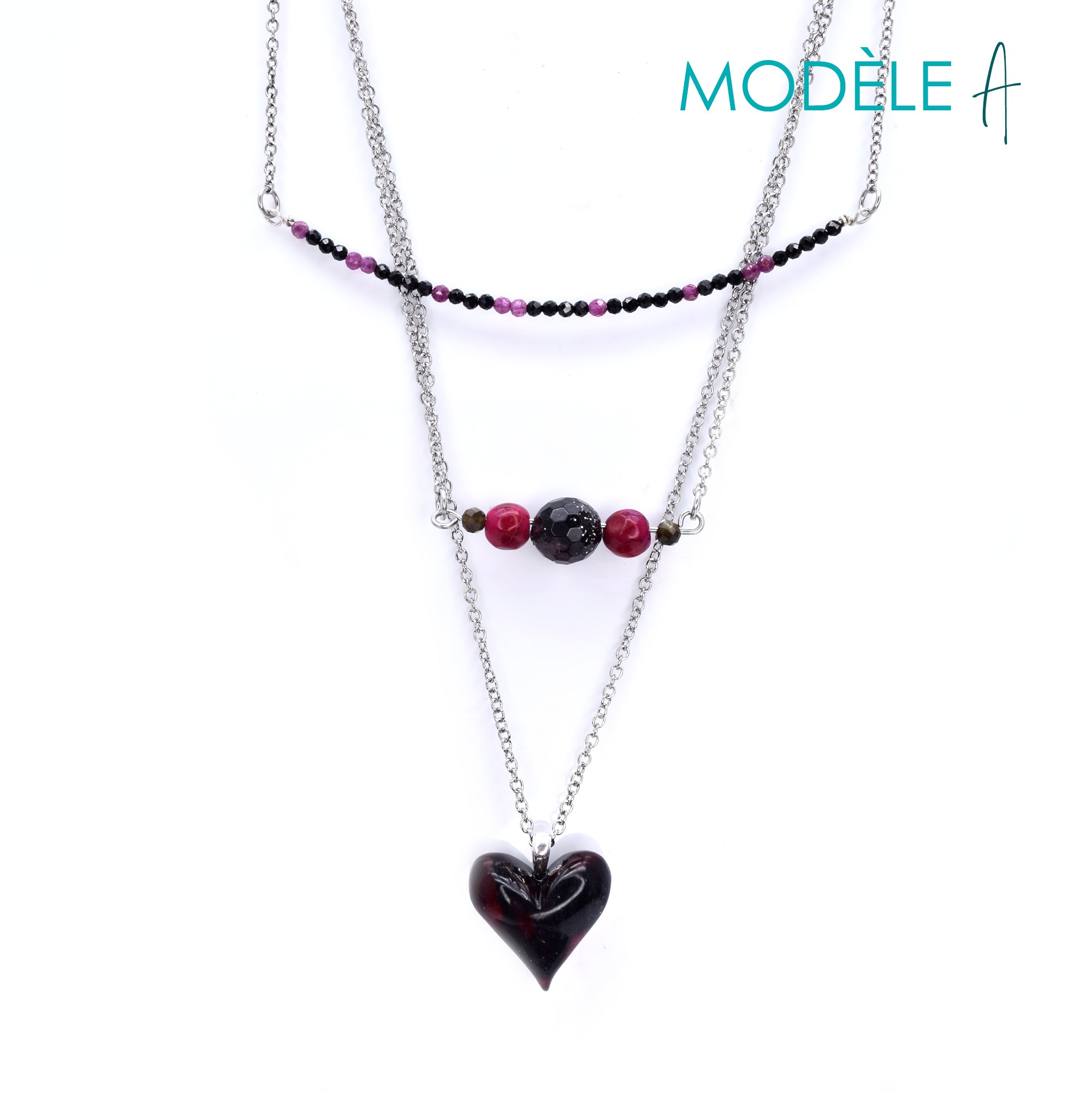 Collier plaisir cerise