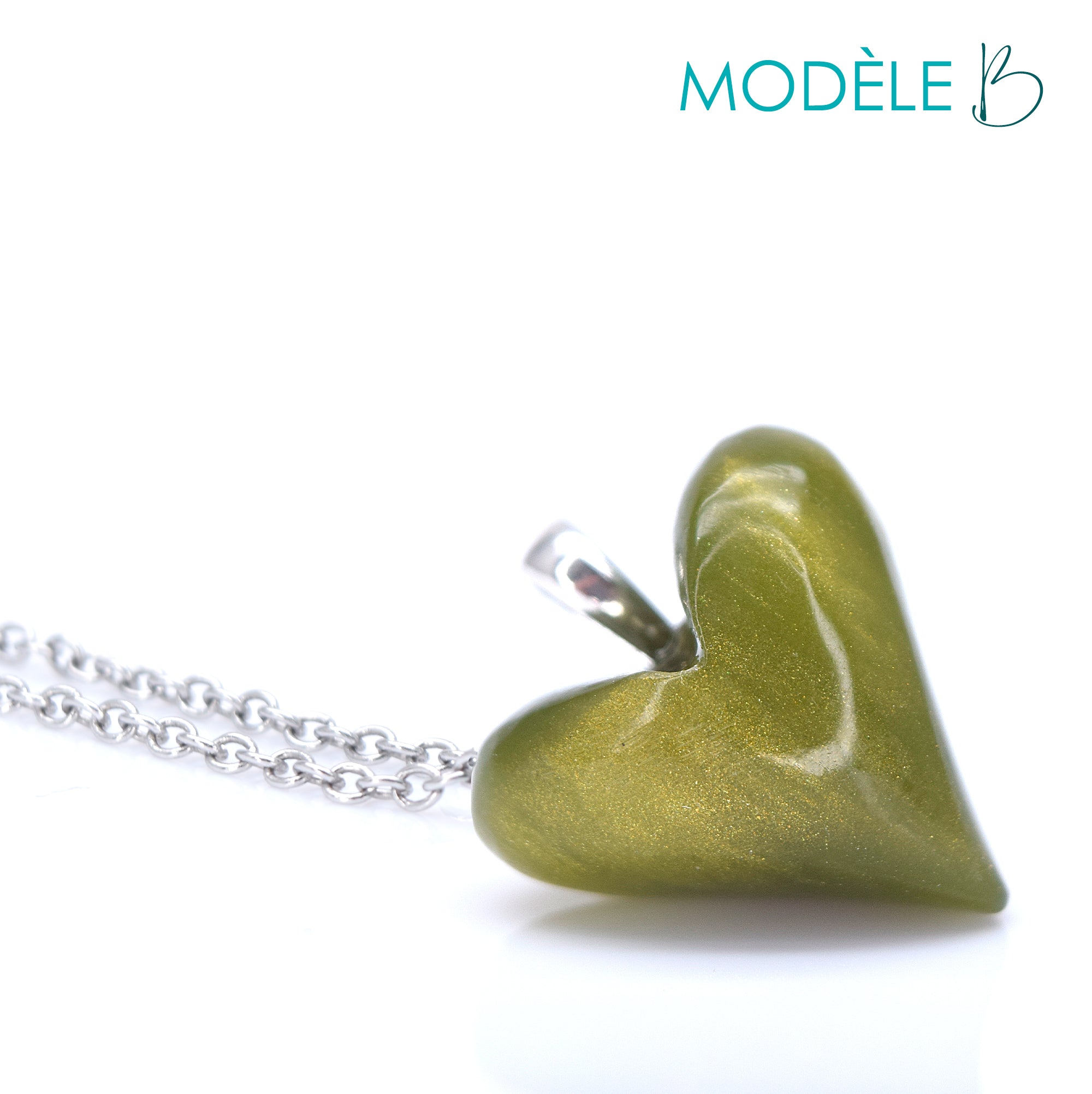 Collier plaisir olive