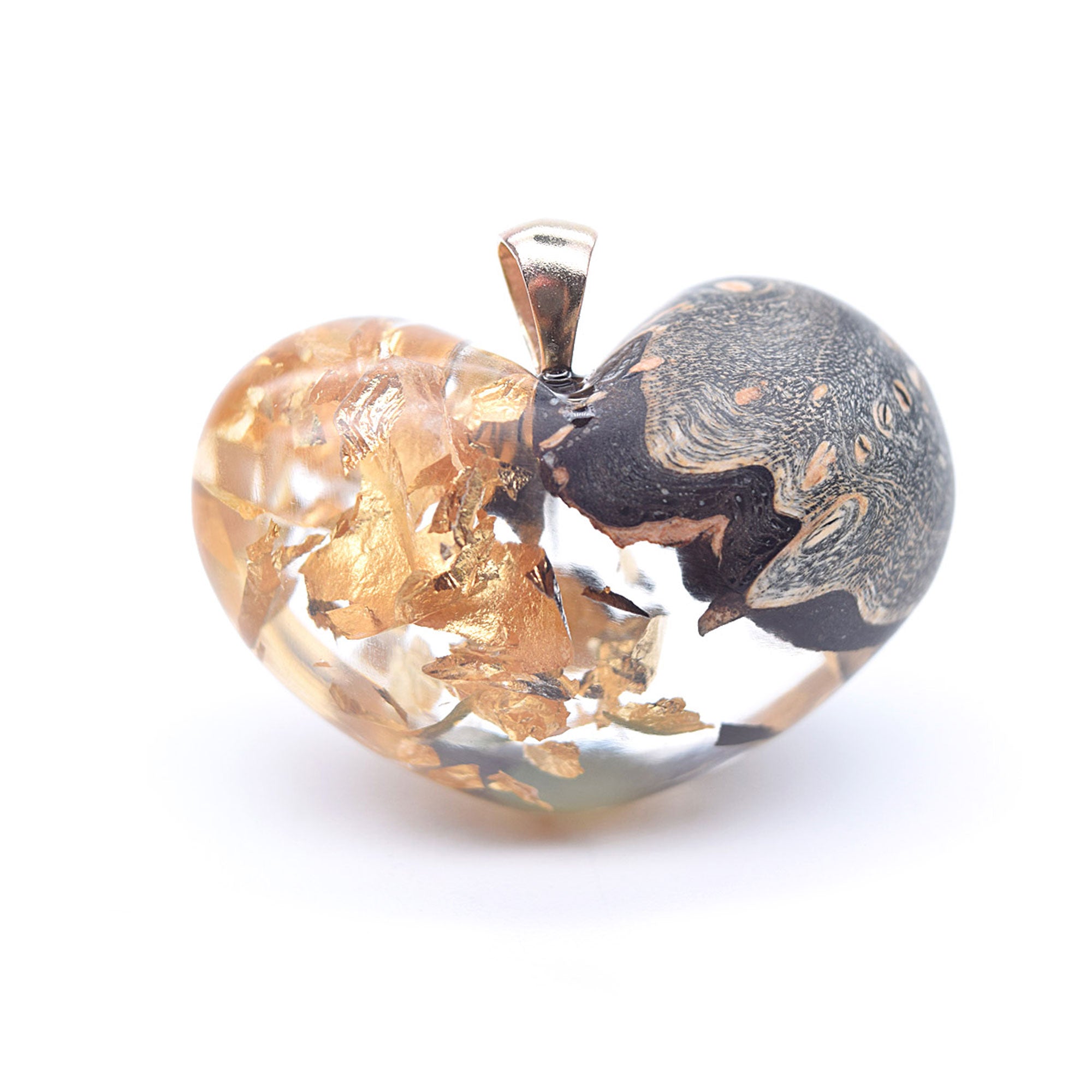 Gold leaf heart