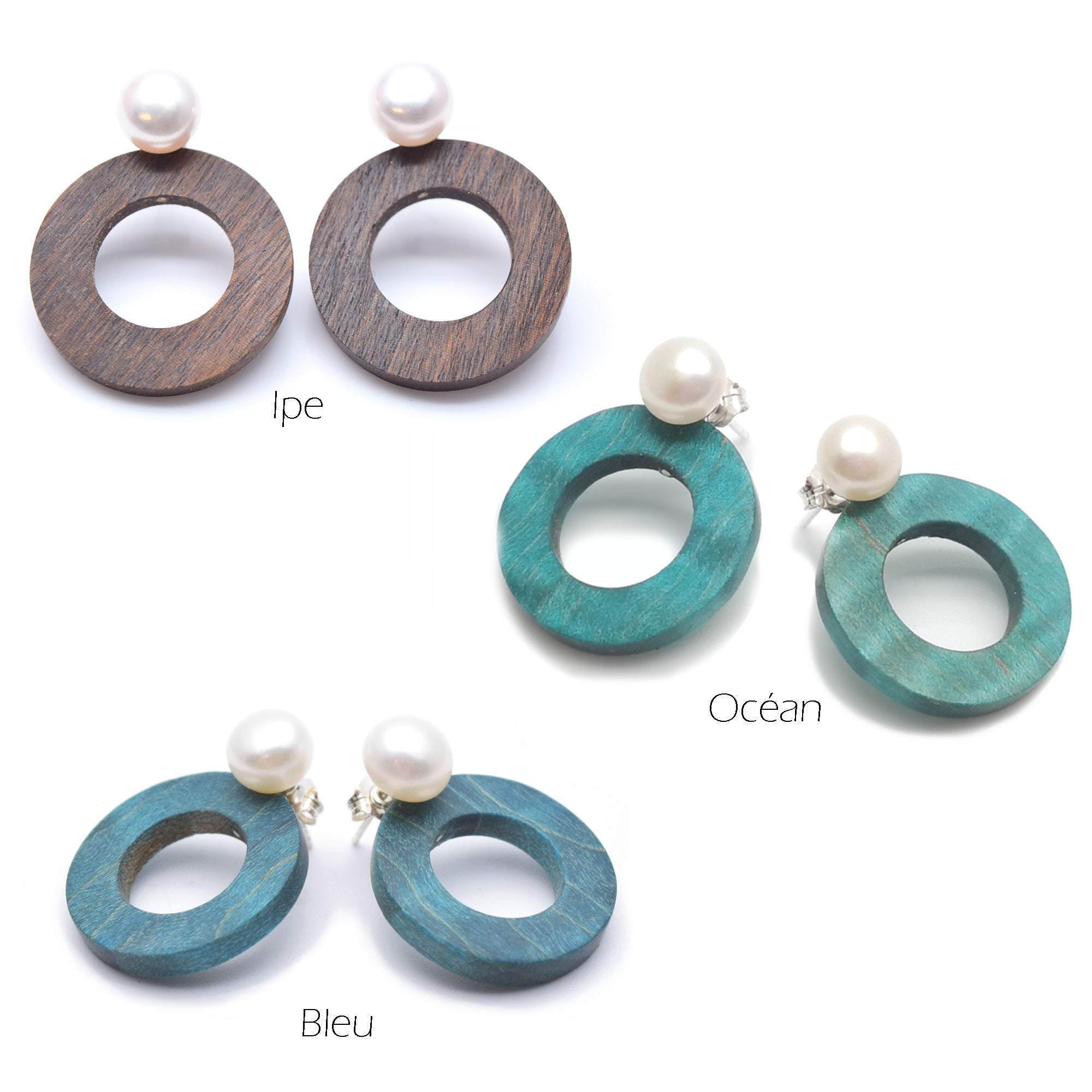 Ear jacket: rings and pearls