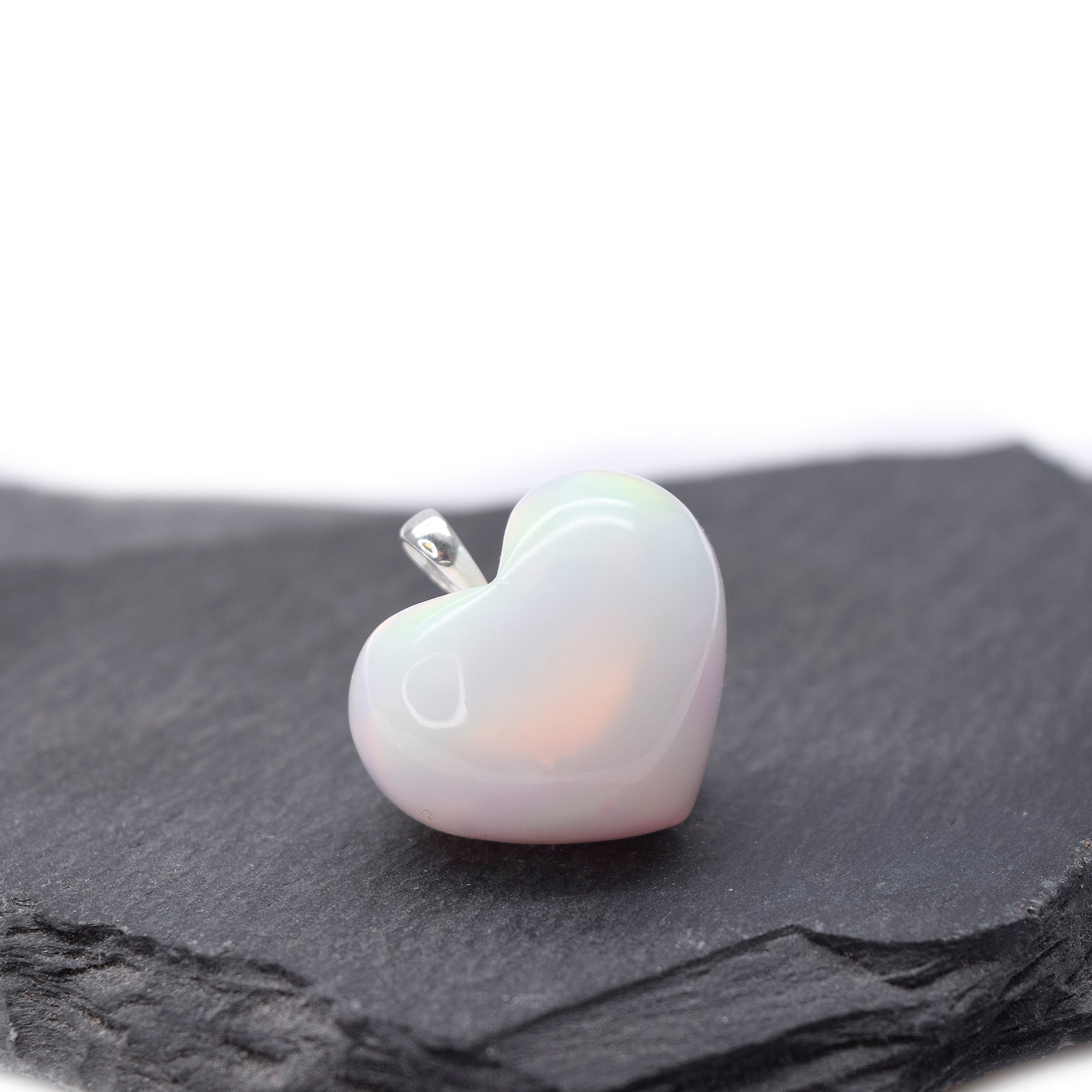 Coeur en résine opale