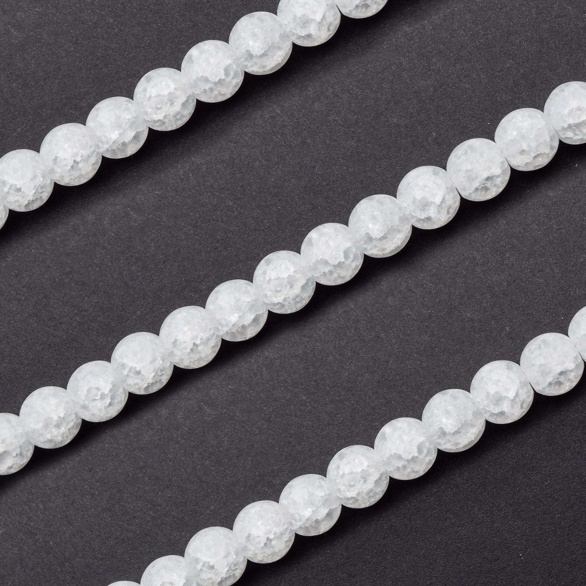 Cristal craquelé givré