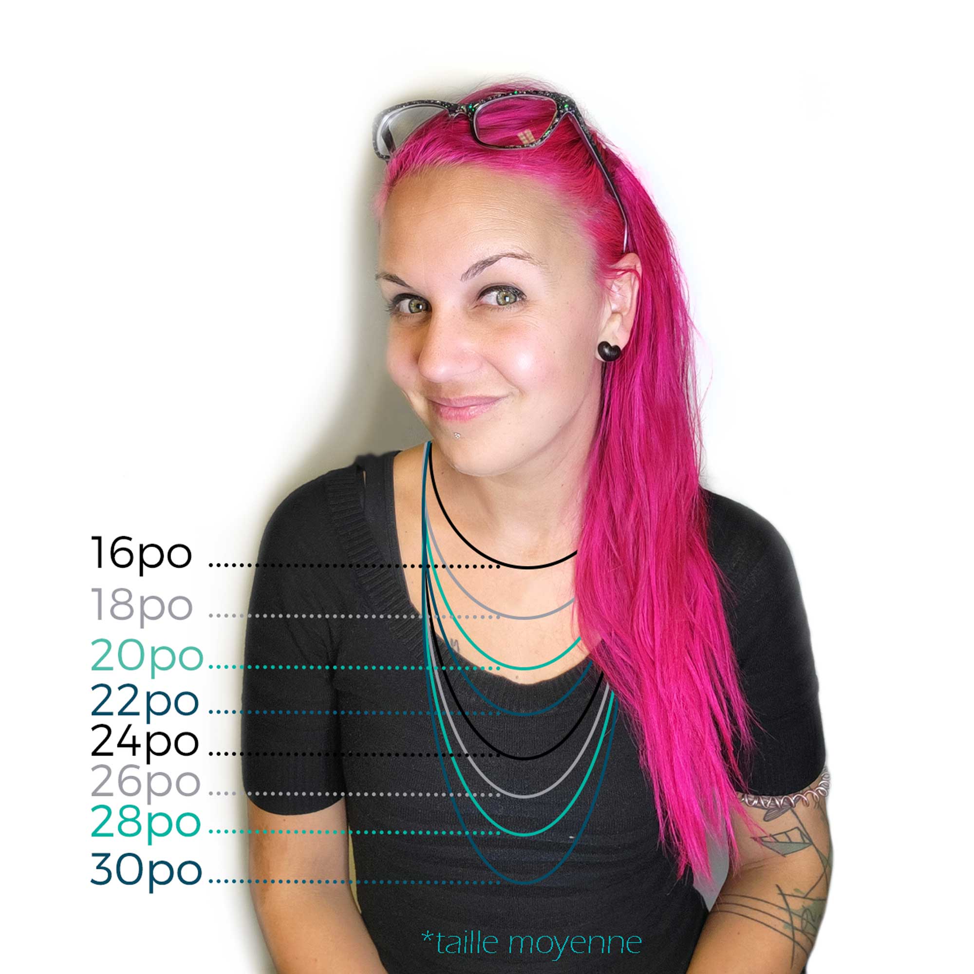 Collier plaisir aqua