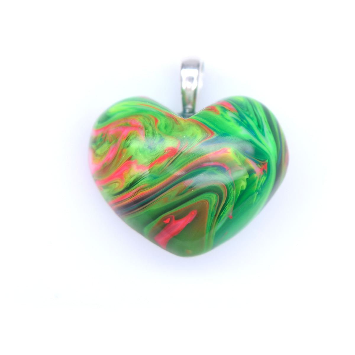 Petit coeur en résine crayola