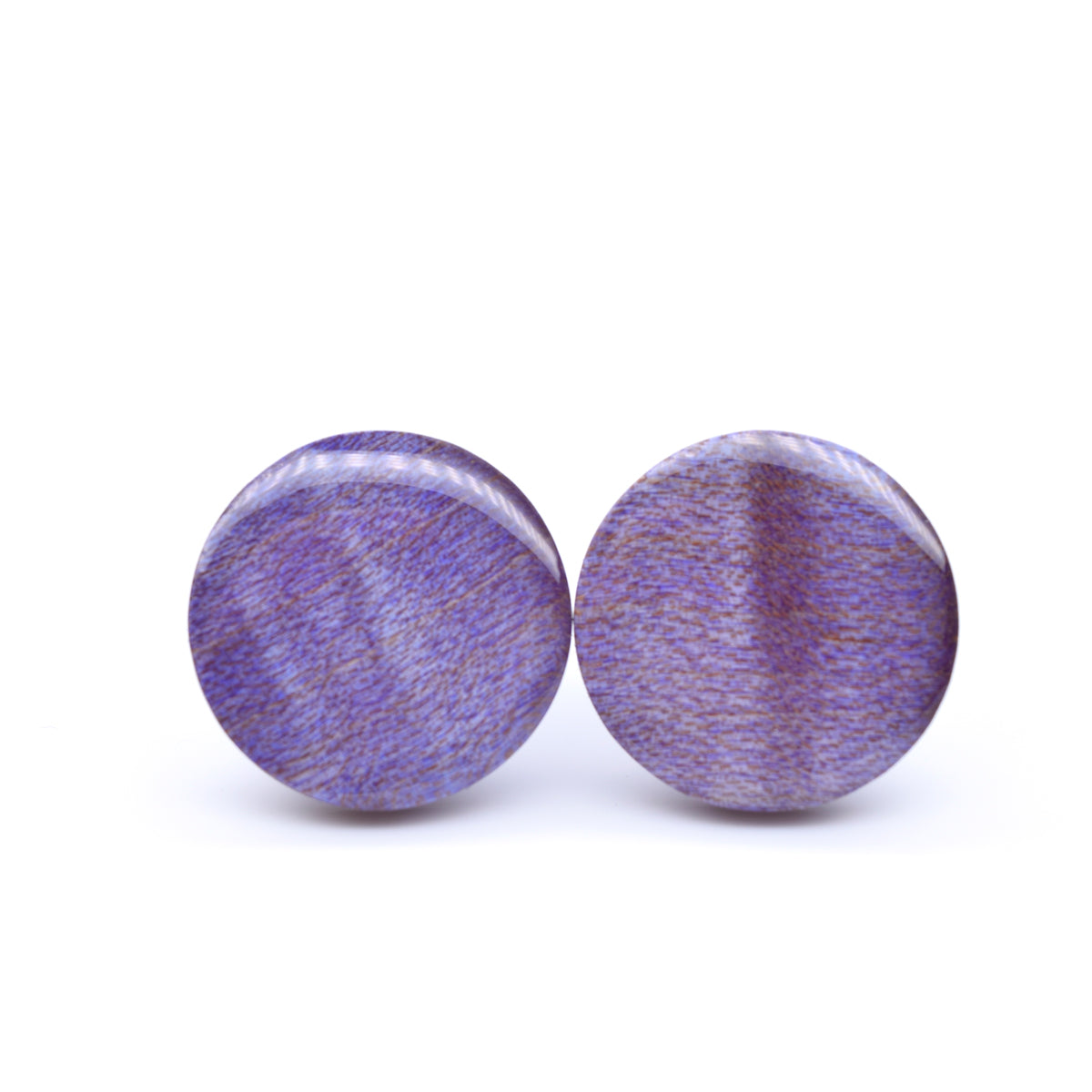 Boucles d'oreilles pastilles en bois d'érable raisin