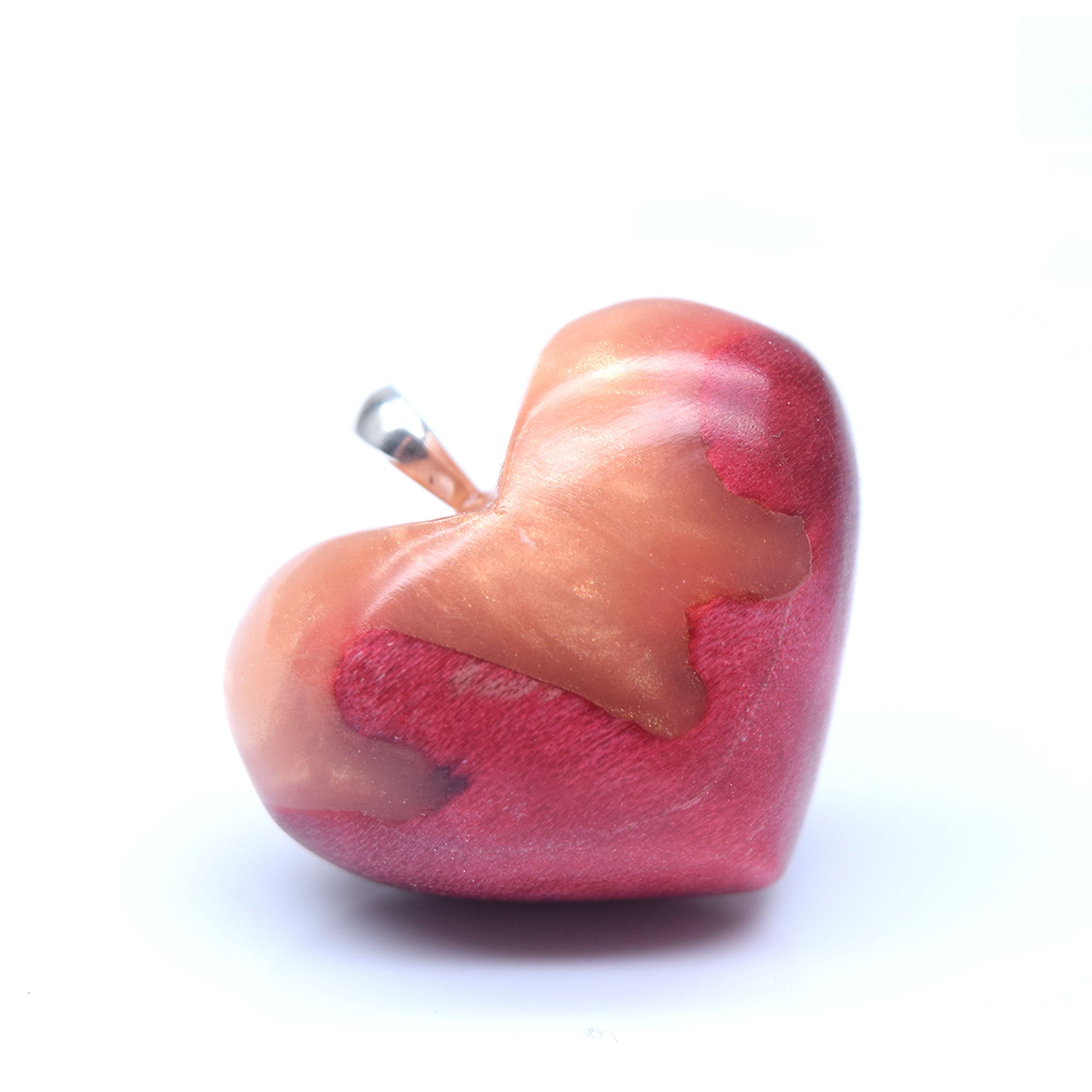 Moyen Loupe d'érable framboise & résine pêche scintillante