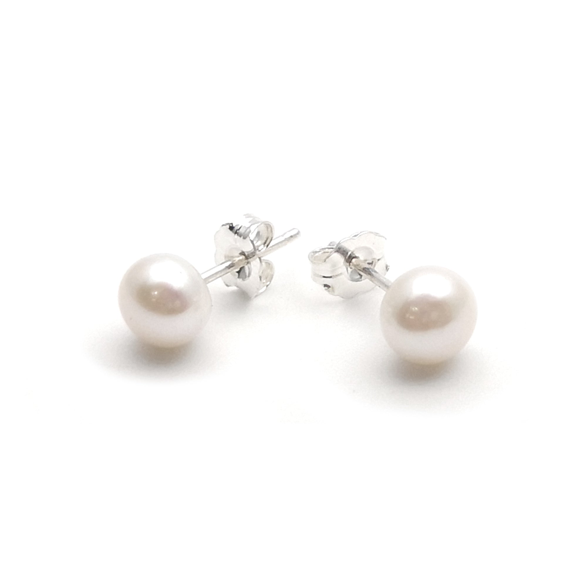 Natural pearl earrings
