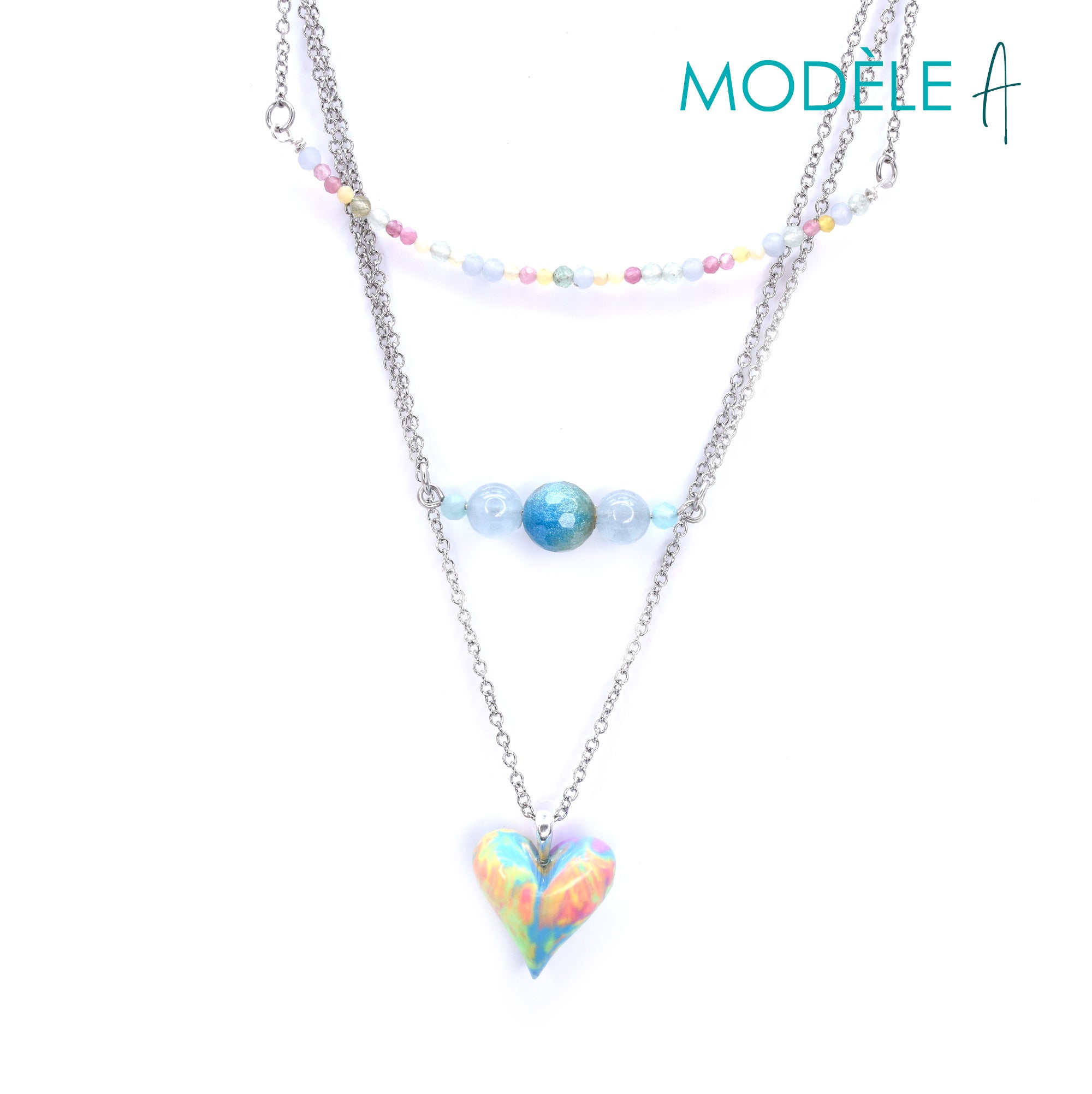 Collier plaisir fluo