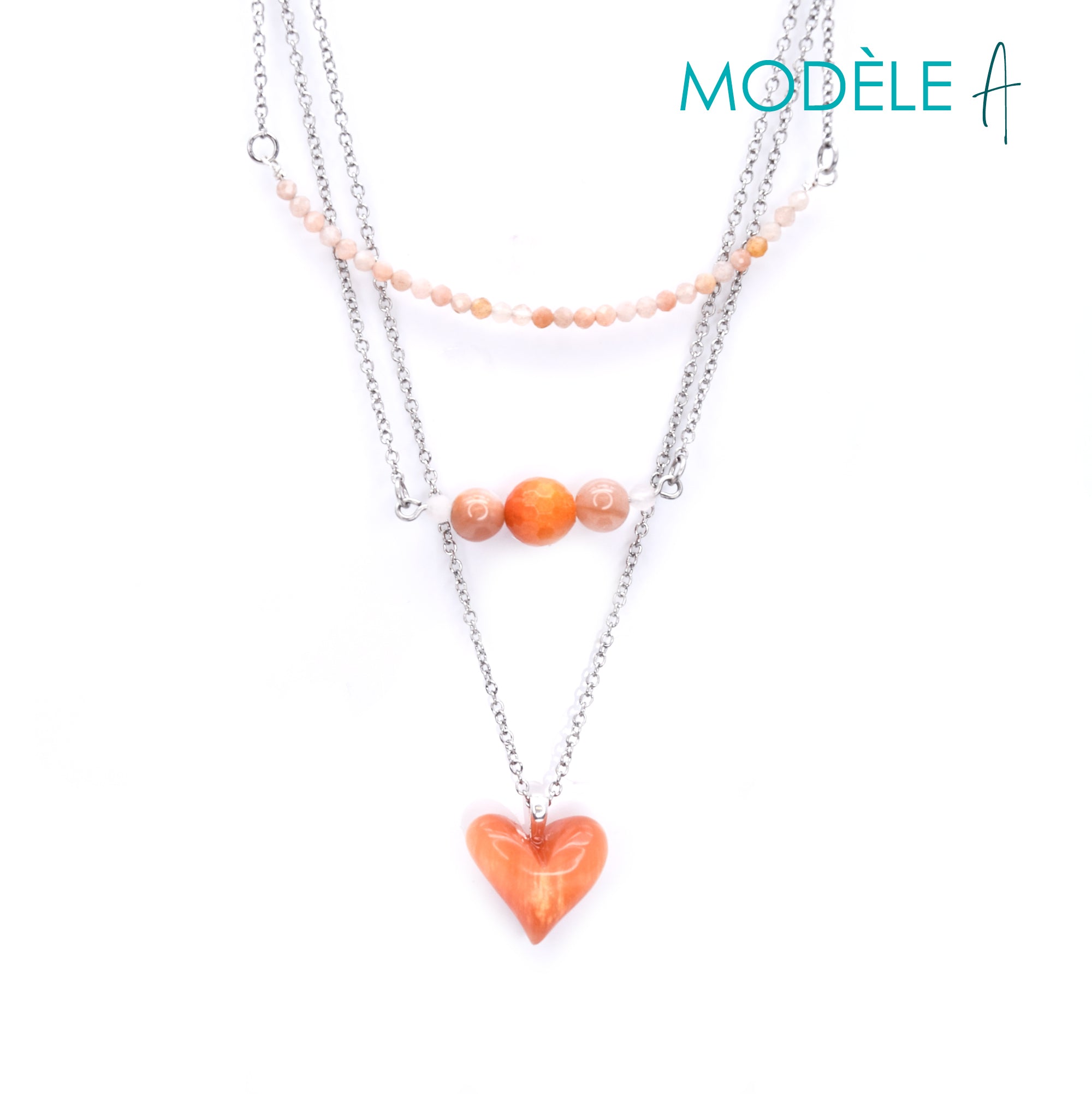 Collier plaisir orange